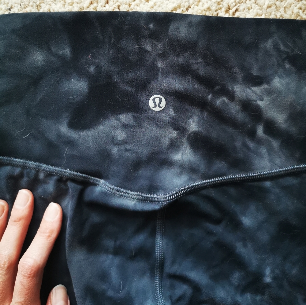 lululemon Align pant dark Grey diamond dye 28" sz 4